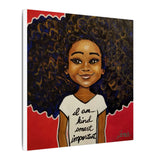 I am... Smart, Kind, Important - 12 x 12 Canvas Print Wall Art