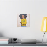 College Canvas Print-  Blue and Gold 12 x 12