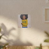 College Canvas Print-  Blue and Gold 12 x 12