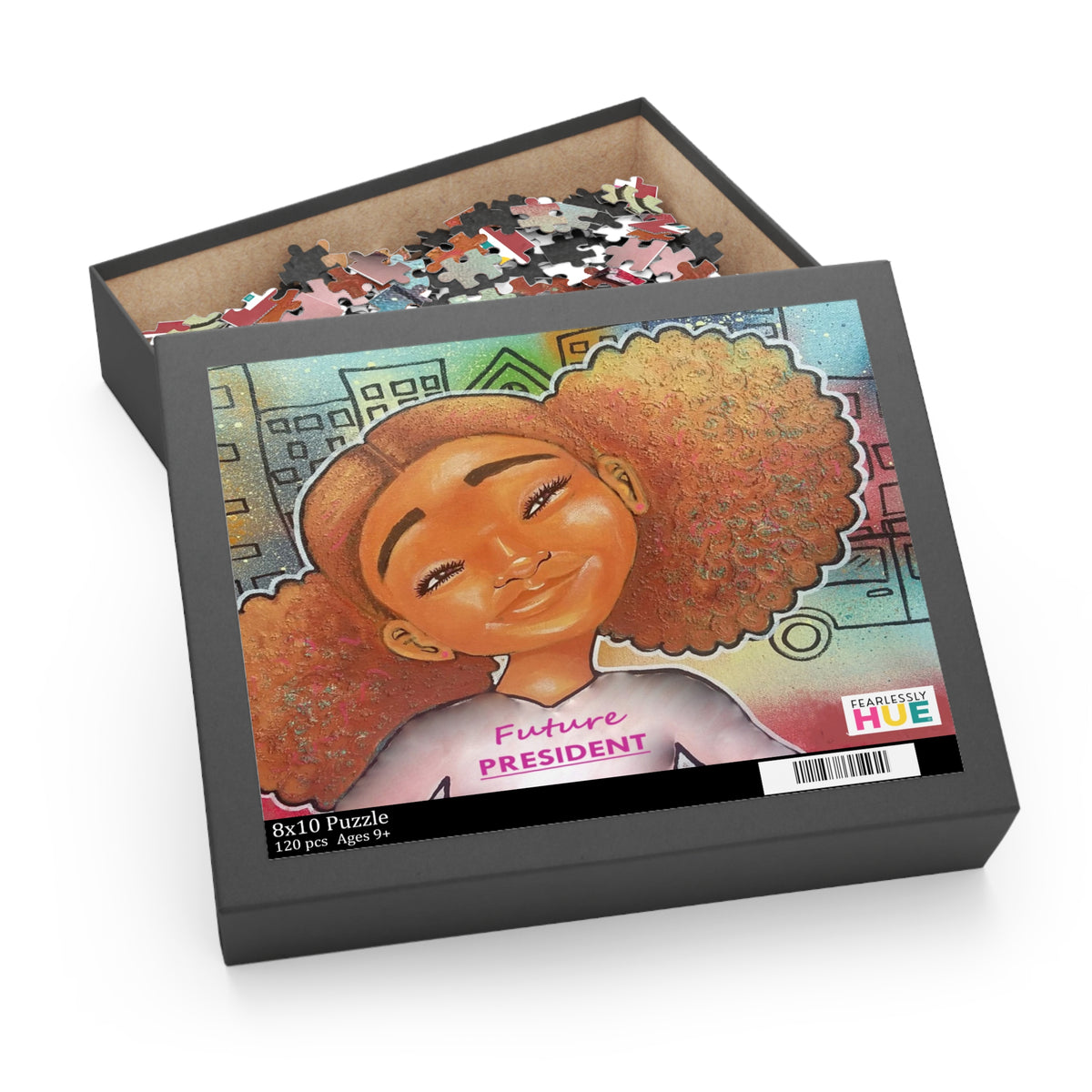 Future President 120-piece puzzle in its gift box.