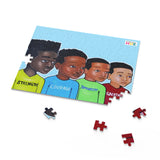 "Strength Courage Integrity Greatness Boys" Puzzle (120 or 252-Piece)