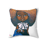 "Fashionista Blu and White" Pillow