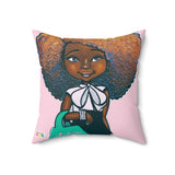 "Fashionista Pink and Green" Pillow
