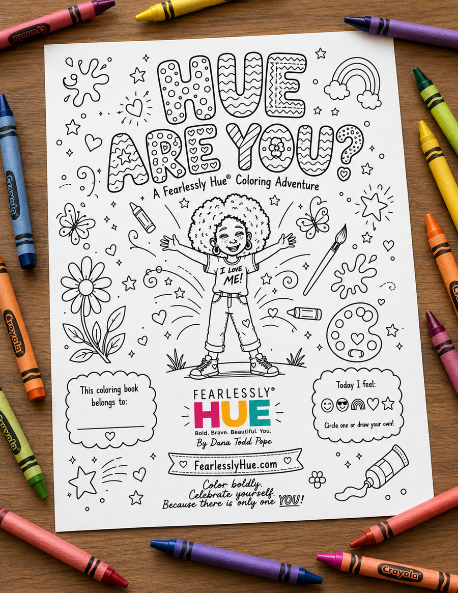 Hue Are You? coloring book cover