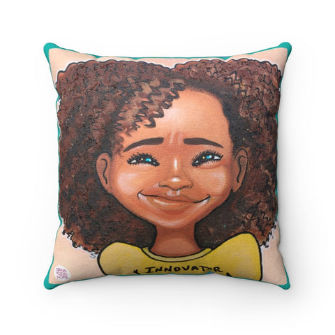 "3-Innovator" Girl Pillow" - Fearlessly Hue by Dana Todd Pope