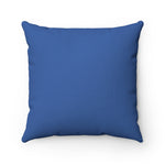 "COLLEGE (BLUE AND WHITE)" 18"x18" Square Pillow