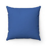 "COLLEGE (BLUE AND WHITE)" 18"x18" Square Pillow