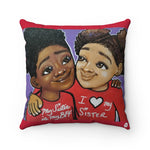 Sisterly Love Square Pillow