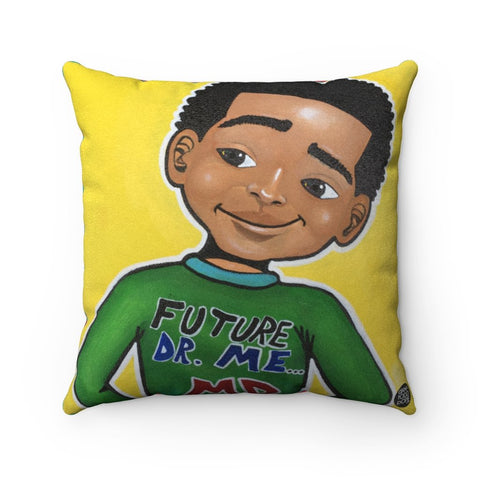 Dr. Me MD (Four Kings II) Square Pillow - Fearlessly Hue by Dana Todd Pope