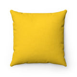 Fashionista (Blue & Gold) Square Pillow - Fearlessly Hue by Dana Todd Pope