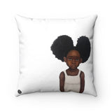 "Because Being Black in a White Space is a Real Thing... III" 18"x18" Premium Square Pillow