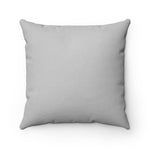 College Blue & White Square Pillow - Fearlessly Hue by Dana Todd Pope