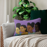 "Strength, Courage, Integrity, Greatness Girls" 14"x20" Spun Polyester Rectangular  Pillow