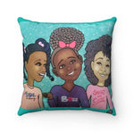 "Girls" 18"x18" Square Pillow