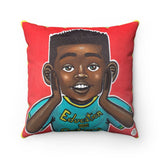Four Kings I (Education = Options) Square Pillow - Fearlessly Hue by Dana Todd Pope