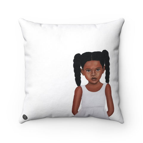 "Because Being Black in a White Space is a Real Thing... IV" 18"x18" Premium Square Pillow