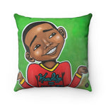 Four Kings III Square Pillow - Fearlessly Hue by Dana Todd Pope