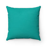 "L.B.C., I" 18"x18" Faux Suede Square Pillow