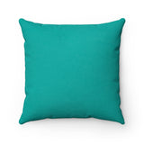 "L.B.C., I" 18"x18" Faux Suede Square Pillow