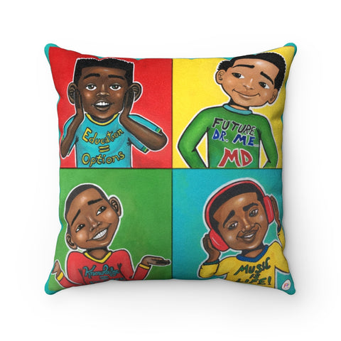"Four Kings" 18"x18" Square Pillow