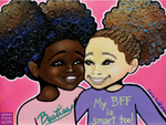 "Besties" Print on Paper - Fearlessly Hue by Dana Todd Pope
