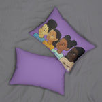 "Strength, Courage, Integrity, Greatness Girls" 14"x20" Spun Polyester Rectangular  Pillow