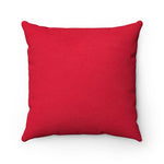 Fashionista (Red & White) Square Pillow - Fearlessly Hue by Dana Todd Pope