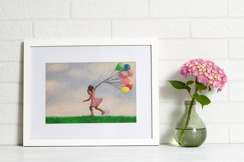 "Splendor of the Skies, II"  Framed Print on Paper